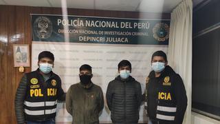 Policías detienen a presuntos ladrones en Juliaca 