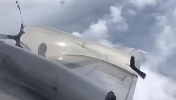 YouTube: el escalofriante momento en que un avión atraviesa el huracán Irma (VIDEO)
