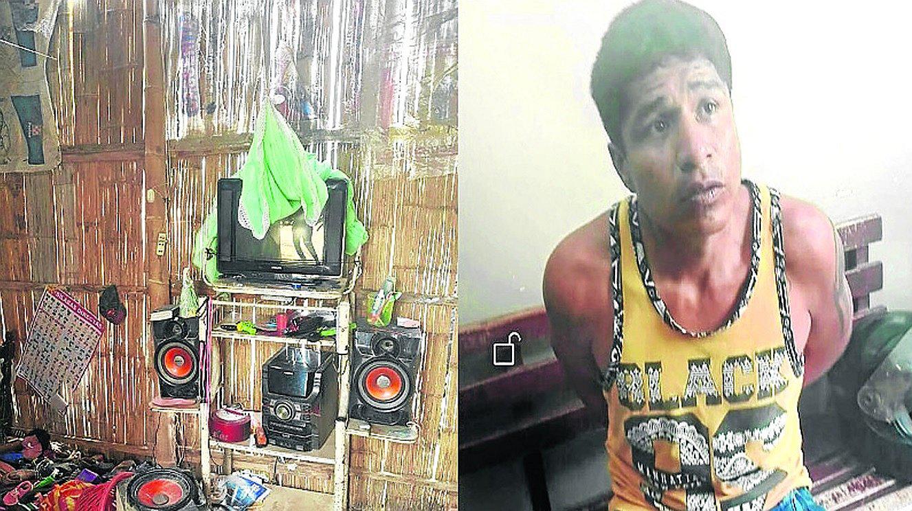 Cae hampón cuando fugaba con una moto robada de una vivienda en Andrés Araujo