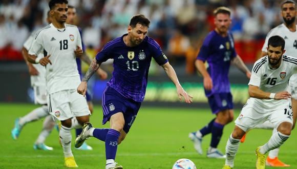 Lionel Messi marcó en el amistoso de Argentina vs. Emiratos. (Foto: Reuters)
