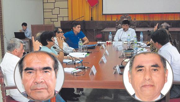 Gustavo Espinoza es acusado por falsa declaración jurada debido a que omitió una sentencia en su hoja de vida para las elecciones generales 2021; y a Juan Pablo Horna le atribuyen abuso de autoridad por no permitir que un abogado ingrese a la Gerencia Regional de Transportes.
