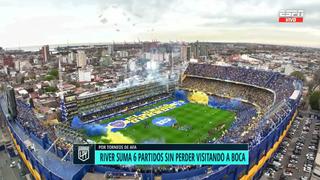 Hinchas de Boca hacen estallar La Bombonera previo al choque contra River (VIDEO)