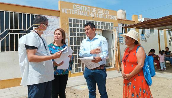 Verónica Escobal, presidenta del Consejo Regional de La Libertad, llegó hasta establecimiento que debe atender a más de 30 mil personas del centro poblado Víctor Raúl, ubicado en el distrito de Huanchaco.
