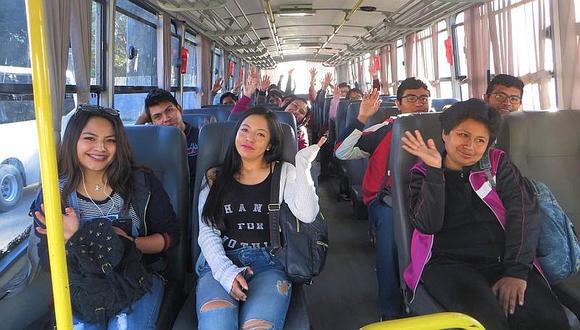  Buses de la UNSA trasladan gratuitamente a agustinos desde los conos