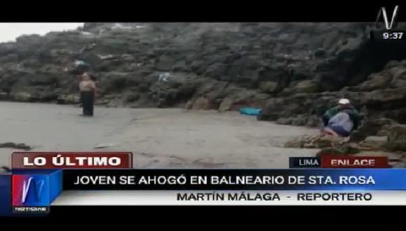 Aparece cadáver de joven ahogado en balneario de Santa Rosa