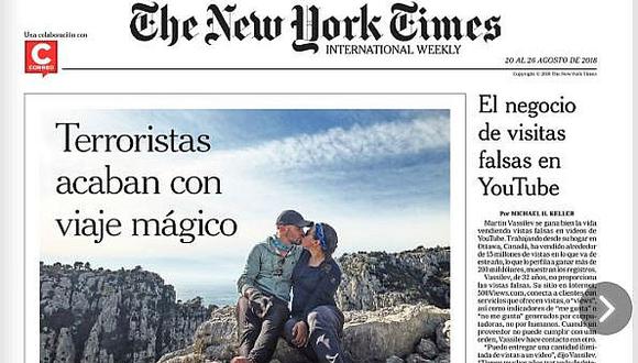 The New York Times en diario Correo: Terroristas acaban con viaje mágico 