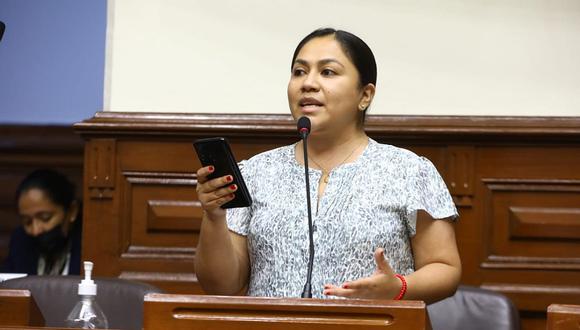 Heidy Juárez, de la bancada Podemos Perú. (Foto: Congreso)
