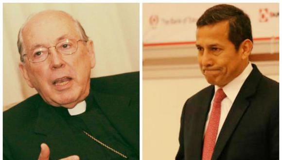 Ollanta Humala y el cardenal Cipriani se reunieron en Palacio de Gobierno