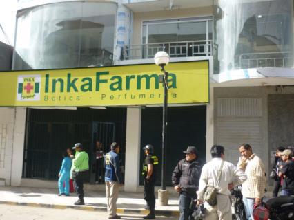 "Marcas" se llevan S/. 10 mil de Inkafarma