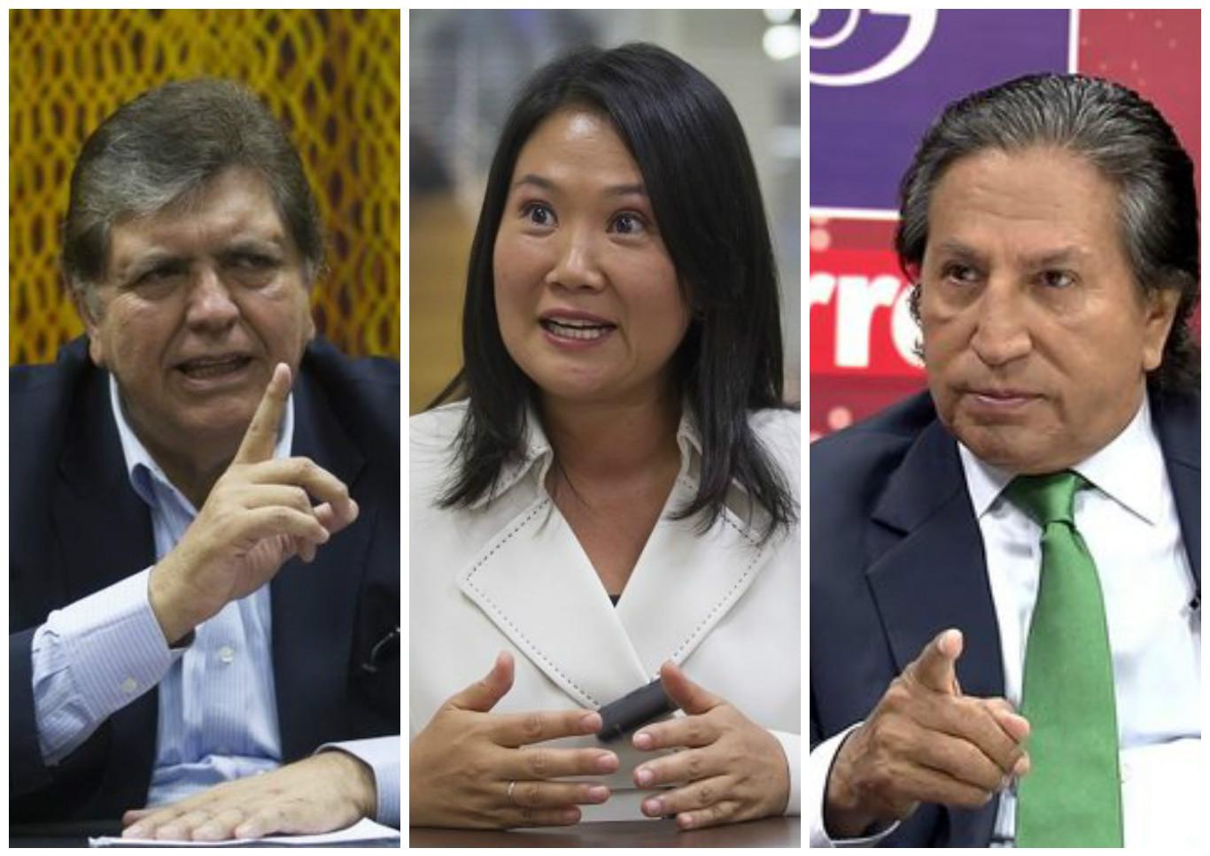 Alan García y Alejandro Toledo lanzan duras críticas a Keiko Fujimori
