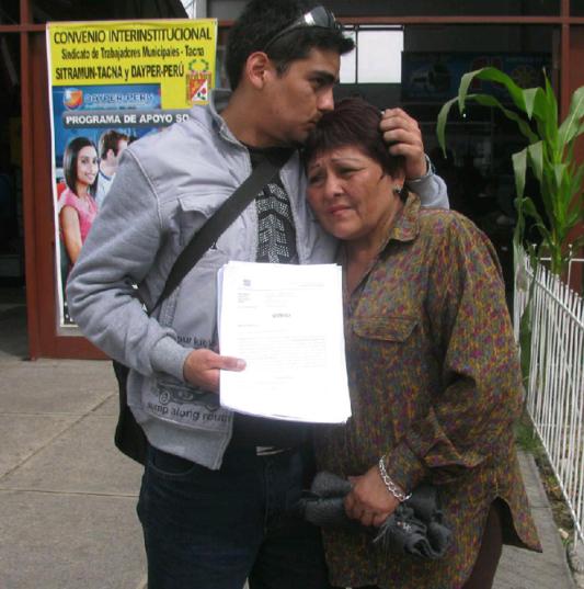 Madre logra sacar a su hijo de la cárcel