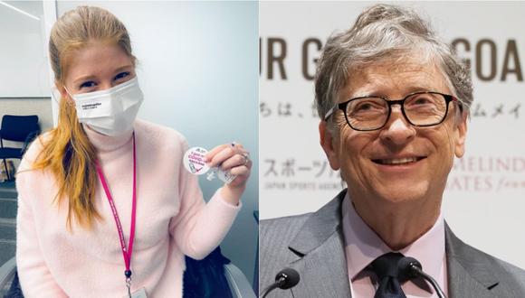 Jennifer K. Gates, hija de Bill Gates, recibe vacuna contra el coronavirus. | Foto: Instagram - AFP