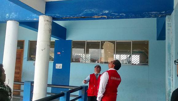 En operativo Contraloría inspecciona infraestructura de colegios de Huancayo