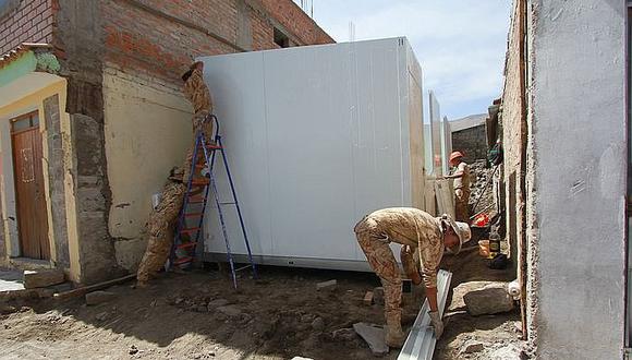 Arequipa: Soldados construirán casas refugio para proteger a las familias