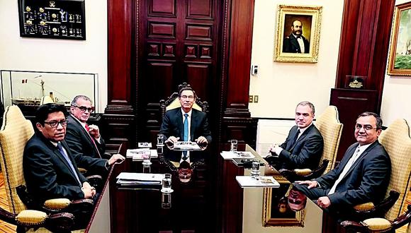 Martín Vizcarra y Pedro Olaechea coinciden en priorizar adelanto de elecciones