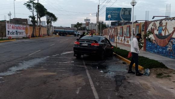 Hecho se registró en la avenida La Marina y agentes de Seguridad Ciudadana de Moche auxiliaron a los heridos.