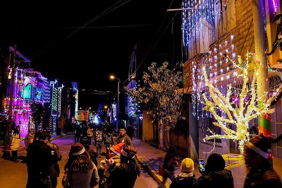 El lugar más iluminado de Puno durante la Nochebuena (FOTOS)