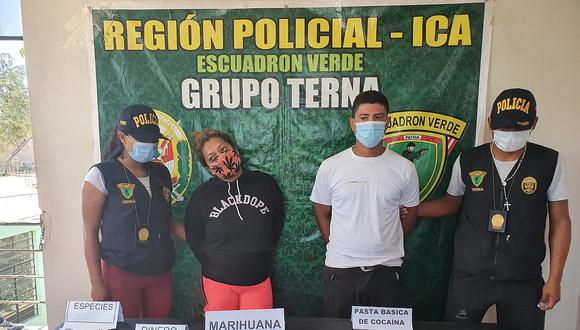 Ica: Policía captura a dos comercializadores de droga en la calle Pisco 