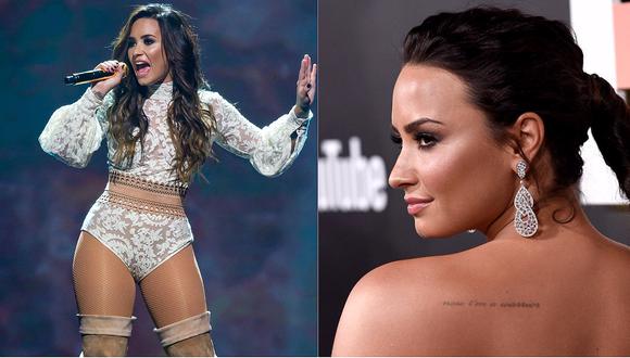 Demi Lovato impactó con sugerente escote en la alfombra roja de los MTV EMA 2017