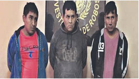 Tras persecución y balazos, la Policía captura a tres presuntos ladrones de casas  
