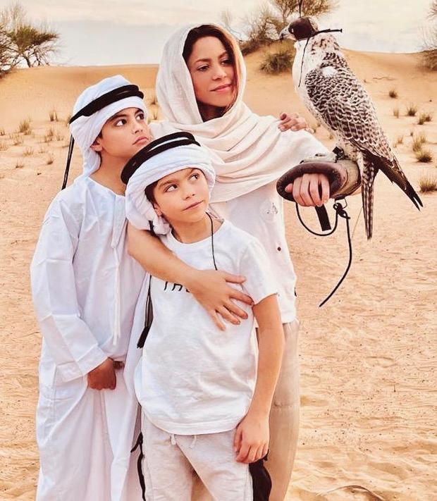 Shakira celebrated Christmas 2022 with her two children, Milan and Sasha, in Dubai (Photo: Shakira/ Instagram)