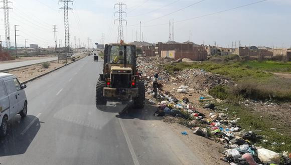 Durante la décima jornada de limpieza se recogió de las principales calles y áreas verdes de Chiclayo 210 metros cúbicos de residuos sólidos (Foto: GORE Lambayeque)