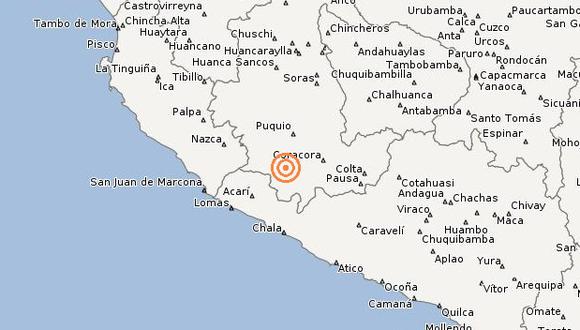 Registran sismo de 3.9 grados en Ayacucho