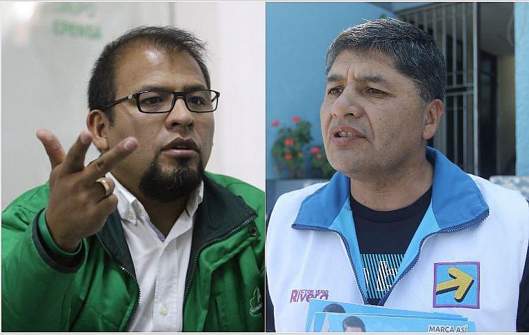 Omar Candia y Víctor Hugo Rivera en final de infarto para la alcaldía
