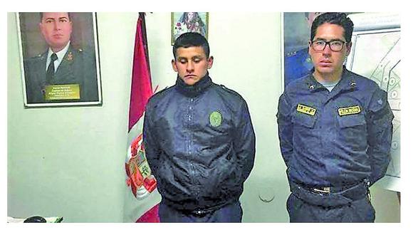 Policías detenidos con droga van a Huaraz