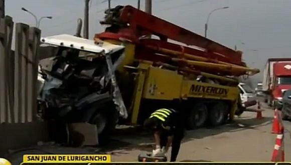 SJL: joven muere tras ser impactada por camión en autopista Ramiro Prialé