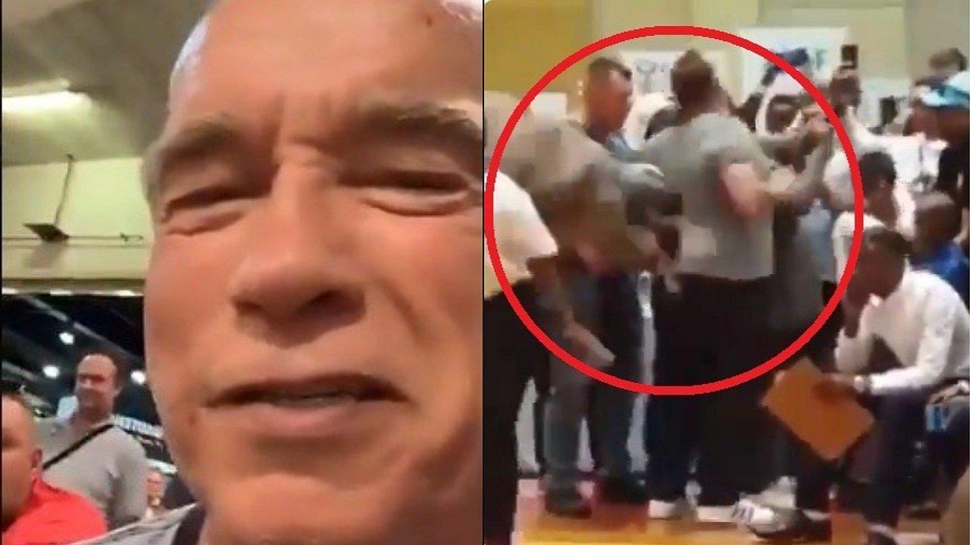 Arnold Schwarzenegger tras la patada voladora que recibió: "Pensé que solo estaba bromeando"