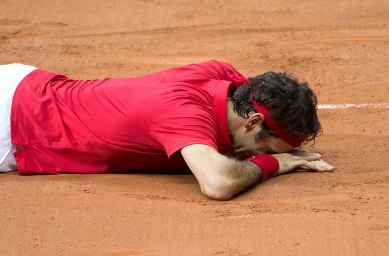 Federer: Las lágrimas del suizo tras victoria en la Copa Davis (VIDEO) 