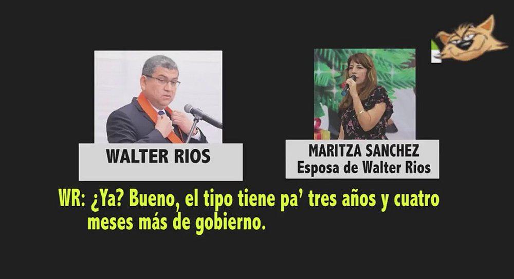 Nuevo audio: Walter Ríos y su esposa aluden al presidente Vizcarra y lo vinculan con Camayo 
