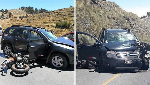 Policía perdió la vida tras chocar contra camioneta en carretera Puno-Juliaca 