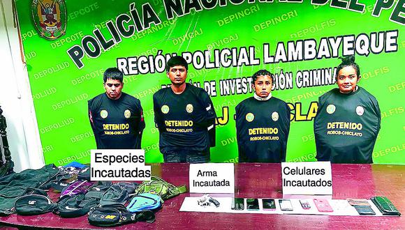 Atrapan a tres integrantes de banda delincuencial “Los Rápidos de César Vallejo”