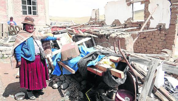 Pobladores afectados por sismo del año anterior siguen olvidados por el Estado