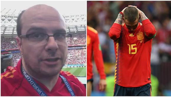 Míster Chip sufre la eliminación de España: "Aquí se acaba el sueño que ha terminado en pesadilla"