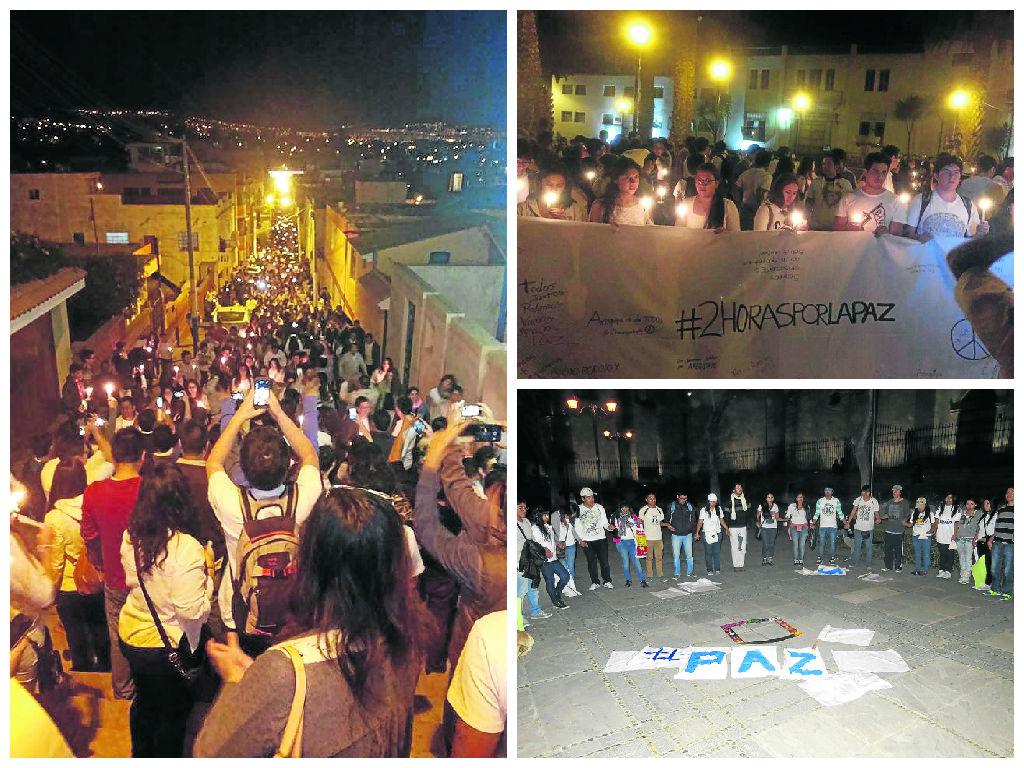 Miles de voces claman por la paz en Arequipa
