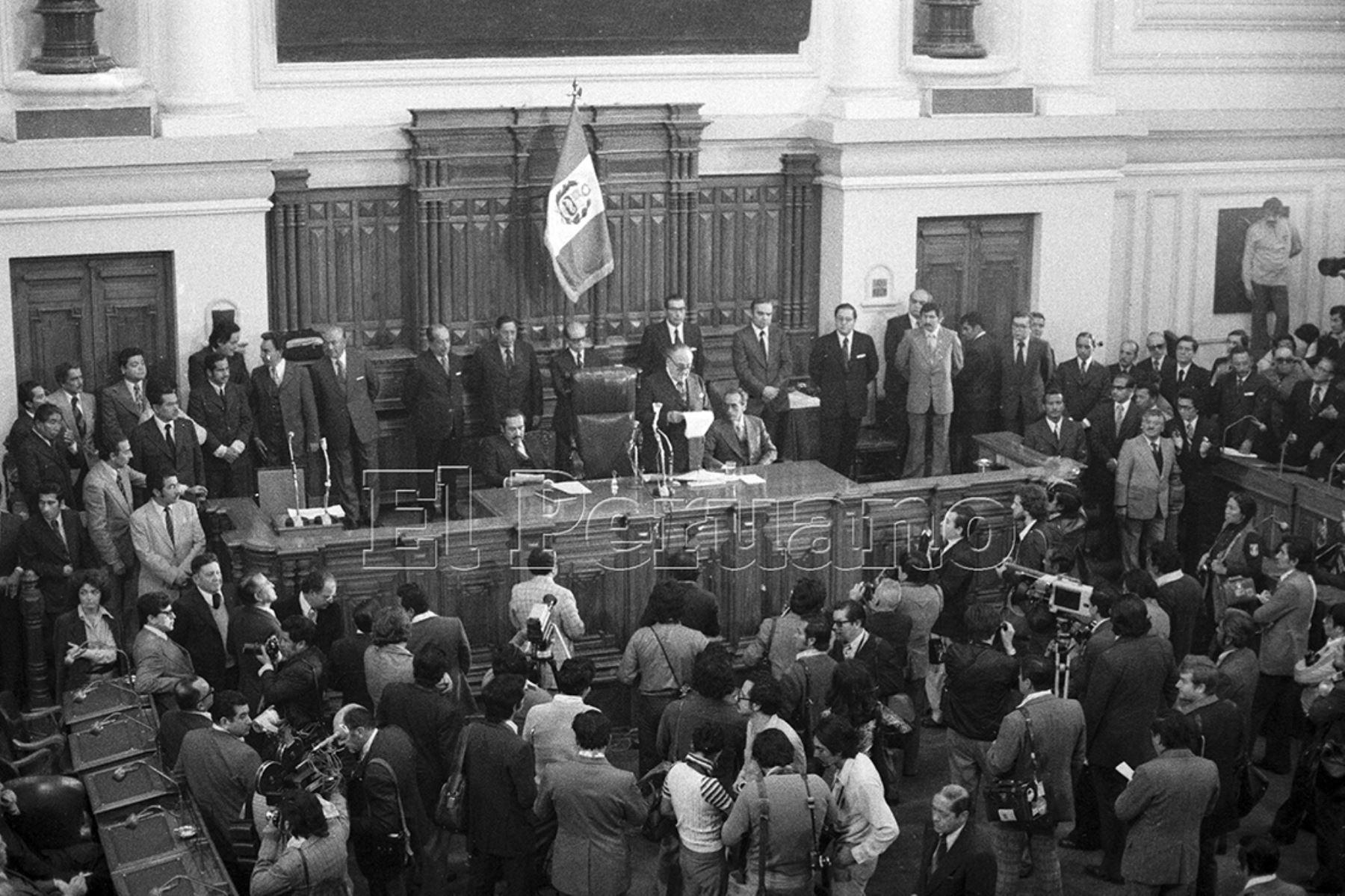 Asamblea Constituyente de 1978 Foto: El Peruano