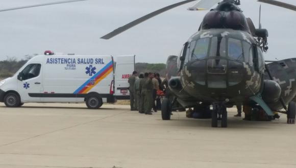 Piura: Llega a Piura helicóptero con cuerpos de dos trabajadores mineros