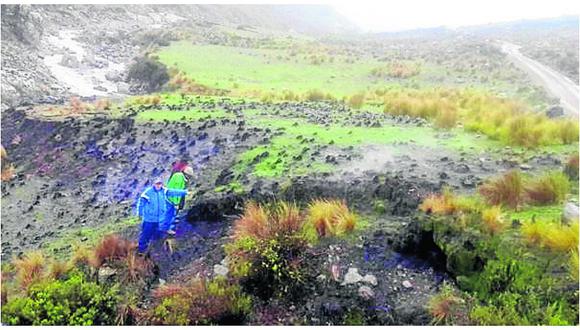 ​Pobladores descubren fumarola en provincia Castrovirreyna 