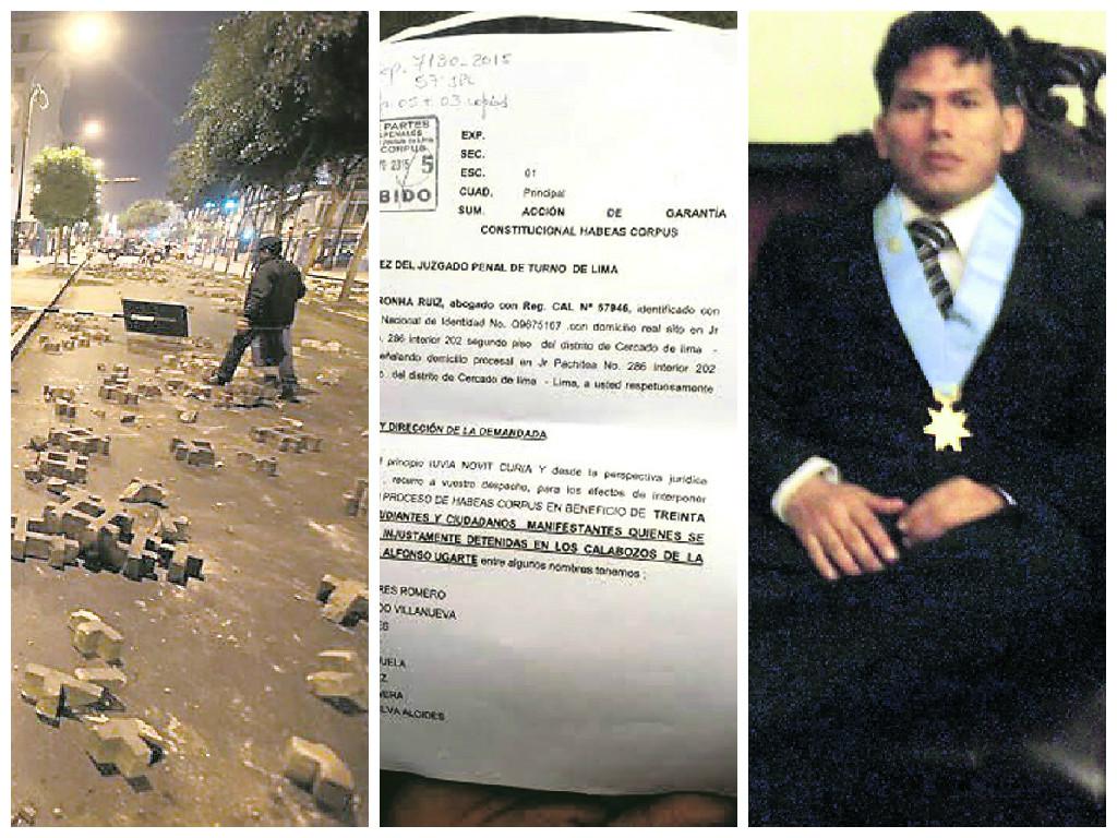 Abogado del Movadef asume defensa de vándalos 