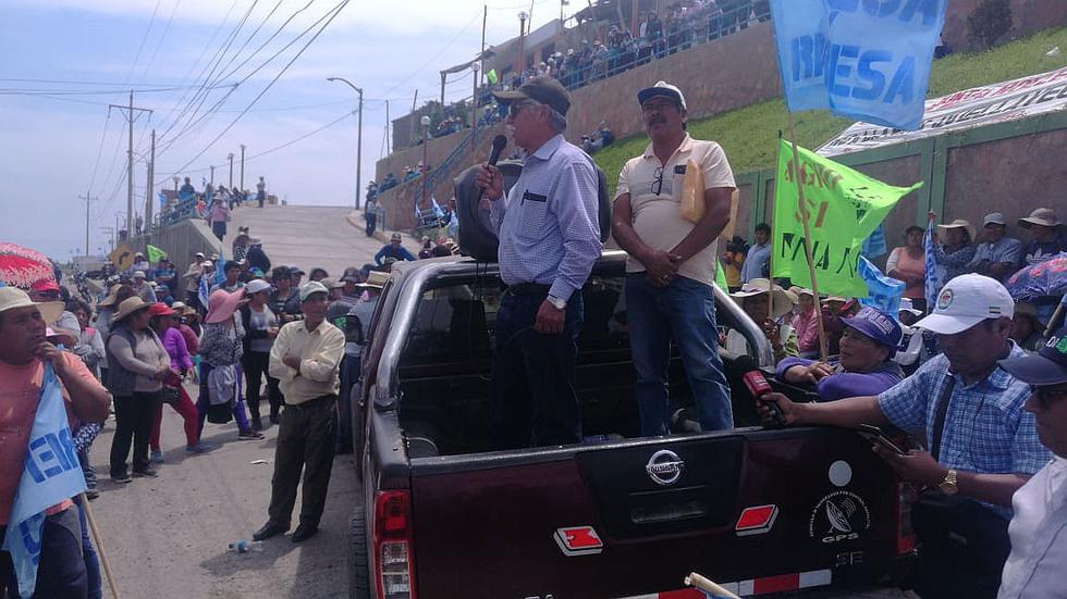 ​Quellaveco: Agricultores del valle de Tambo bloquean acceso a Moquegua y Tacna