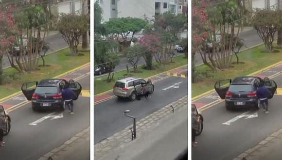 Surco: Registran robo a bordo de un vehículo en plena luz del día  (VIDEO)