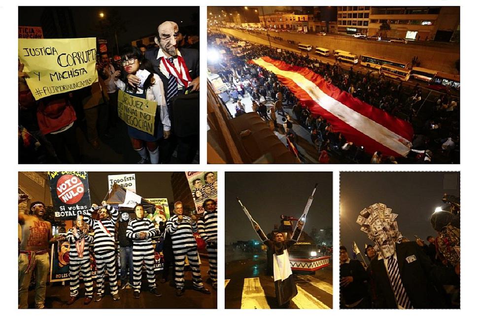 Marcha contra la corrupción: Así se desarrolló la protesta por la crisis en sistema judicial (FOTOS)