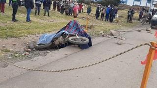 Azángaro: Joven motociclista muere tras despiste de su unidad