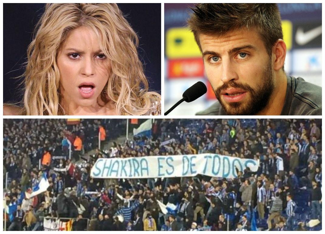 ​Las pancartas del Espanyol que ofenden a Shakira y que indignan a Gerard Piqué