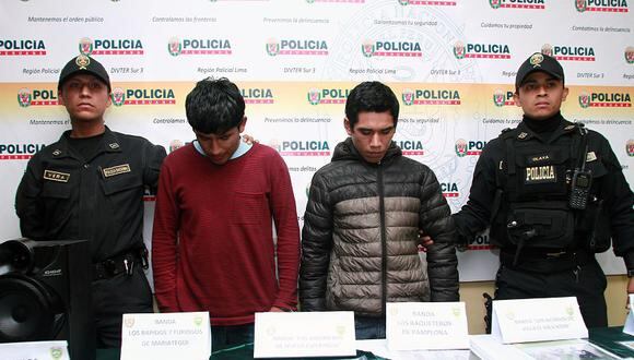 Policía captura a sujetos que extorsionaban en Villa El Salvador