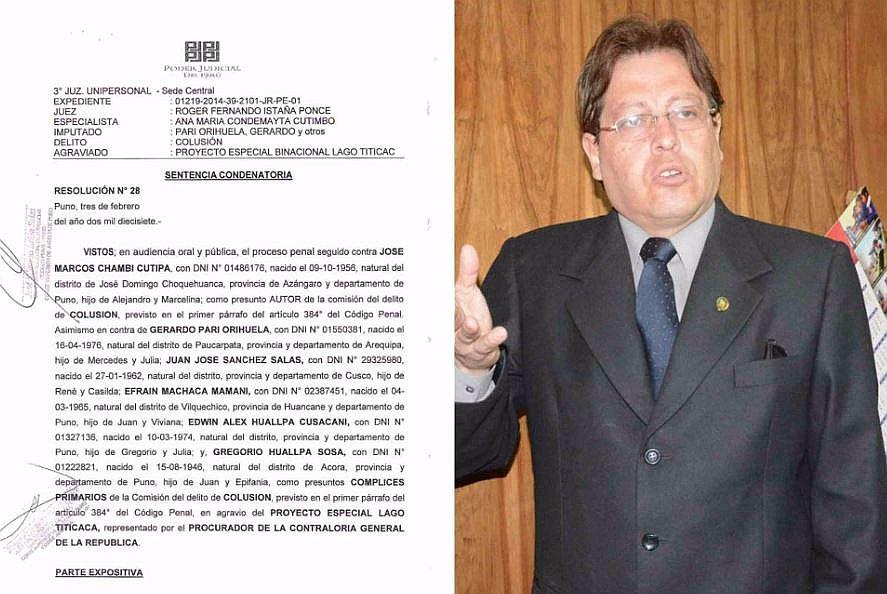 Puno: sentencian a 4 años de cárcel a gerente de Juan Luque Mamani 