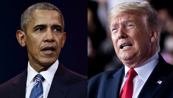 Barack Obama y Donald Trump empatan en el ranking de los hombres más admirados en Estados Unidos. Fotos: AFP